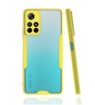 Xiaomi Poco M4 Pro 5G Kılıf Parfe Kenarları Pastel Renk Silikon (Sarı)