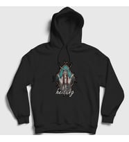 Presmono Unisex Gri Nature Heilung Kapüşonlu Sweatshirt 409107tt (Siyah)