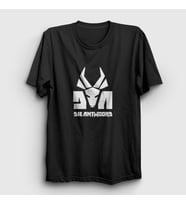 Presmono Unisex Beyaz Logo Die Antwoord T-Shirt 453841tt (Siyah)