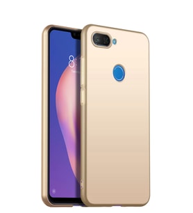 Microsonic Matte Silicone Xiaomi Mi 8 Lite Kılıf (Gold)