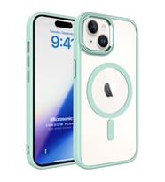 Microsonic Apple iPhone 15 Plus Kılıf Shadow Planet Koyu Yeşil (Açık Yeşil)