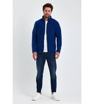 Monox Erkek Outdoor Fermuarlı Polar Ceket (Saks)