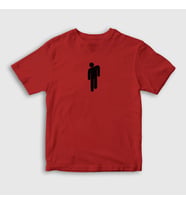 Presmono Unisex Çocuk Beyaz Blohsh Billie Eilish T-Shirt 153962tt (Kırmızı)