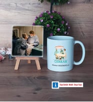 Cerraha Hediye Fotoğraflı Dekoratif Taş, Kupa Bardak Beyaz Hediye (Model 1)