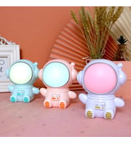 Astronot Şarjlı Gece Lambas (Pembe)