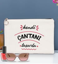 BK Gİft Kişiye Özel Kendin Tasarla Astarlı Portföy Çanta 30x21cm (12 Renk Seçeneğı), Baskılı El Çantası, Organizer Çanta (Ham)