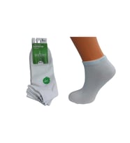 2'Lİ KALİTELİ ERKEK BAMBU PATİK ÇORAP 40-44 (Beyaz)
