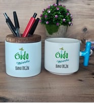 Gıda Mühendisi Hediye Sepeti Kupa Bardak T Kulplu, Kalemlik Hediyeleri Mühendisler Günü Hediyesi (Model 3)