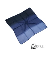 Mısırlı Degrade Şifon Eşarp (Koyu Lacivert)