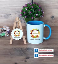 Diyetisyen Kupa Bardak Kırmızı ve Ahşap Anahtarlık Hediye (Model 3)
