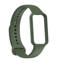 Amazfit Band 7 Kordon Spor Silikon Band Mix 87 (Koyu Yeşil)