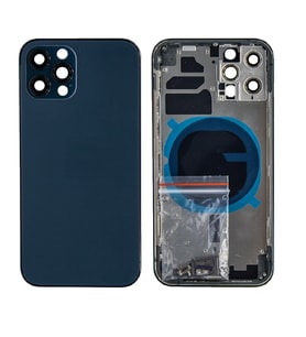 Apple iPhone 12 Pro Max İle Uyumlu Boş Kasa (Mavi)