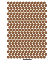 2 cm Çapında Renkli Stıcker Etiketler - 270 adetlik tabakalar halinde etiket (Kahverengi)