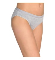 6 Adet Tutku Elastan Düz Bikini (Gri)
