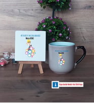 Metalurji ve Malzeme Mühendisi Dekoratif Taş, Kupa Bardak Kırmızı Hediye (Model 9)
