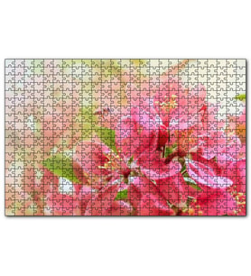 Cakapuzzle Pembe Elma Çiçeği Görseli  Puzzle Yapboz MDF (Ahşap) (255 Parça)