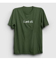 Presmono Unisex Sarı Sicilian Opening Chess Satranç T-Shirt 339311tt (Haki)