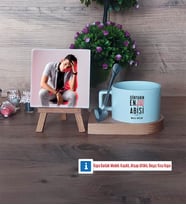Abiye Hediye Fotoğraflı Dekoratif Taş, Kupa Bardak Beyaz Hediye (Model 8)