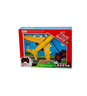 Zeytoys Kumandalı Uçak ZEY2024,Eğlenceli Işıklı Oyuncak Uçak (Sarı)