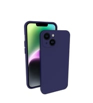 iPhone 14 Plus Kılıf Kamera Korumalı Silikon Rubber Arka Kapak (Lacivert)