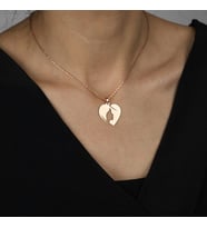 Kişiye Özel 925 Ayar Gümüş Kadın Silüet Kolye (Rose)