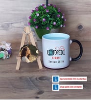 Ortopedi Uzmanı Kupa Bardak Beyaz ve Fotoğraflı Ahşap Anahtarlık Hediye (Model 9)