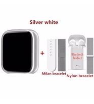 Pazariz Akıllı Saat 99 Smartwatch + Kulaklık Türkçe Menü  Arama Cevaplama  (Gümüş)