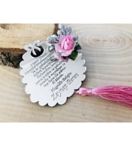 Kişiye Özel Pleksi Bebek Magnet Hatıra (Gümüş)