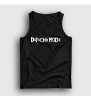Presmono Unisex Beyaz Recording Depeche Mode Atlet 141099tt (Siyah)