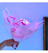 LOVE Buket, Işıklı Özel Tasarım Kelebek Buketi (Pembe)
