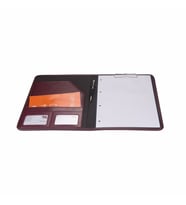 Kapaklı Sekreterlik A4 Padfolio 100 Yaprak Kapasiteli Vegan 24,5x32 cm (Bordo)