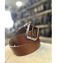 TRG POLO HAKİKİ DERİ ERKEK KEMERİ-4 CM (Taba)
