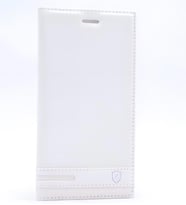 LG K10 2017 Kılıf Elite Kapaklı Kılıf (Beyaz)