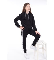 Toontoy Kız Çocuk Eşofman Takım (Siyah)