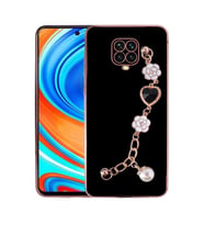 Xiaomi Redmi Note 9S Kılıf El Tutamaçlı Taka Kapak (Siyah)