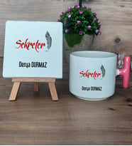 Kişiye Özel Sekreter Hediye Seti Kupa Bardak T Kulplu ve Dekoratif Taş Sekretere Hediye (Model 4)