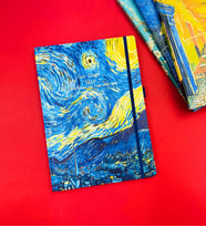 Van Gogh Tasarımlı A4 Defter BM-1210 (Kırmızı)