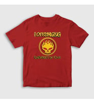 Presmono Unisex Çocuk Beyaz Conspiracy The Offspring T-Shirt 177190tt (Kırmızı)