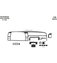 Meriç® Mitsubishi Fuso Canter Ön Torpido Kaplama Maun 13 P. 1996-2004 (Karbon)