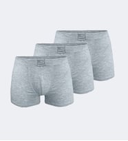 Malabadi 3 Lü Paket Erkek Pamuklu Boxer 3M074 (Gri)