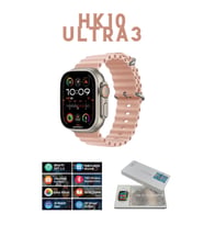 HK10 Ultra Series Galeri/ChatGPT 2 GB Depolama Amoled Ekran Watch 10 Ultra Akıllı Saat Smart Watch (Rose)