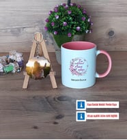 Hamile Anne Adayı Kupa Bardak Beyaz ve Fotoğraflı Ahşap Anahtarlık Hediye (Model 6)
