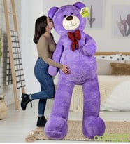 200 cm Papyonlu Büyük Ayıcık (%100 Yerli) (Lila)
