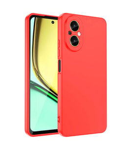 Realme 12 Lite Kılıf Zore Mara Lansman Kapak (Kırmızı)