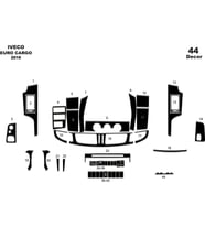 Meriç® Iveco Euro Cargo Ön Torpido Kaplama Maun 44 Parça 2015-› (Piano Black)