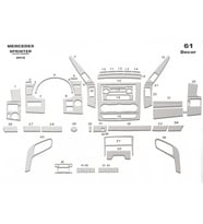 Meriç® Volkswagen Crafter Ön Torpido Kaplama Maun 61 Parça 2006-2019 (Alüminyum)