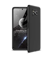 Xiaomi Poco X3 Kılıf 3 Parça Slim Sert Silikon Kapak AYS (Siyah)