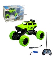 Uzaktan Kumandalı, Full Fonksiyonlu, Şarjlı, Büyük Teker Off Road Jeep Araba (Yeşil)