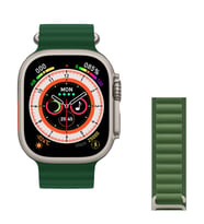 Pazariz Watch 8 Ultra 49mm  Amax Ultra Akıllı NFC - GPS - Kablosuz Şarj YEŞİL  (Yeşil)