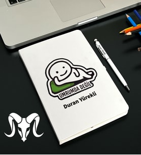 Kişiye Özel Burç Tasarımlı Esprili Defter Kalem Seti (Model 3)